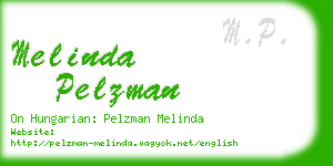 melinda pelzman business card